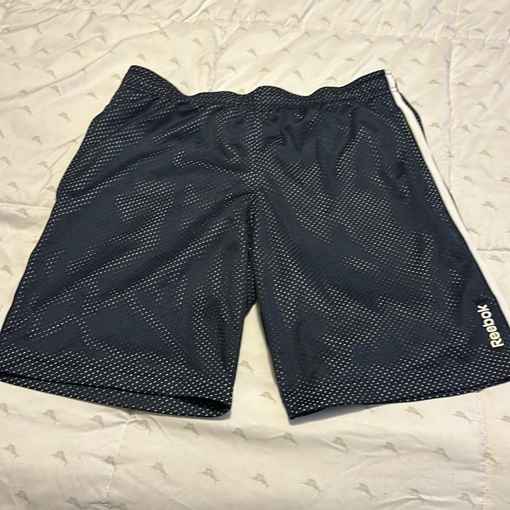 Reebok mesh blue with white liner shorts
